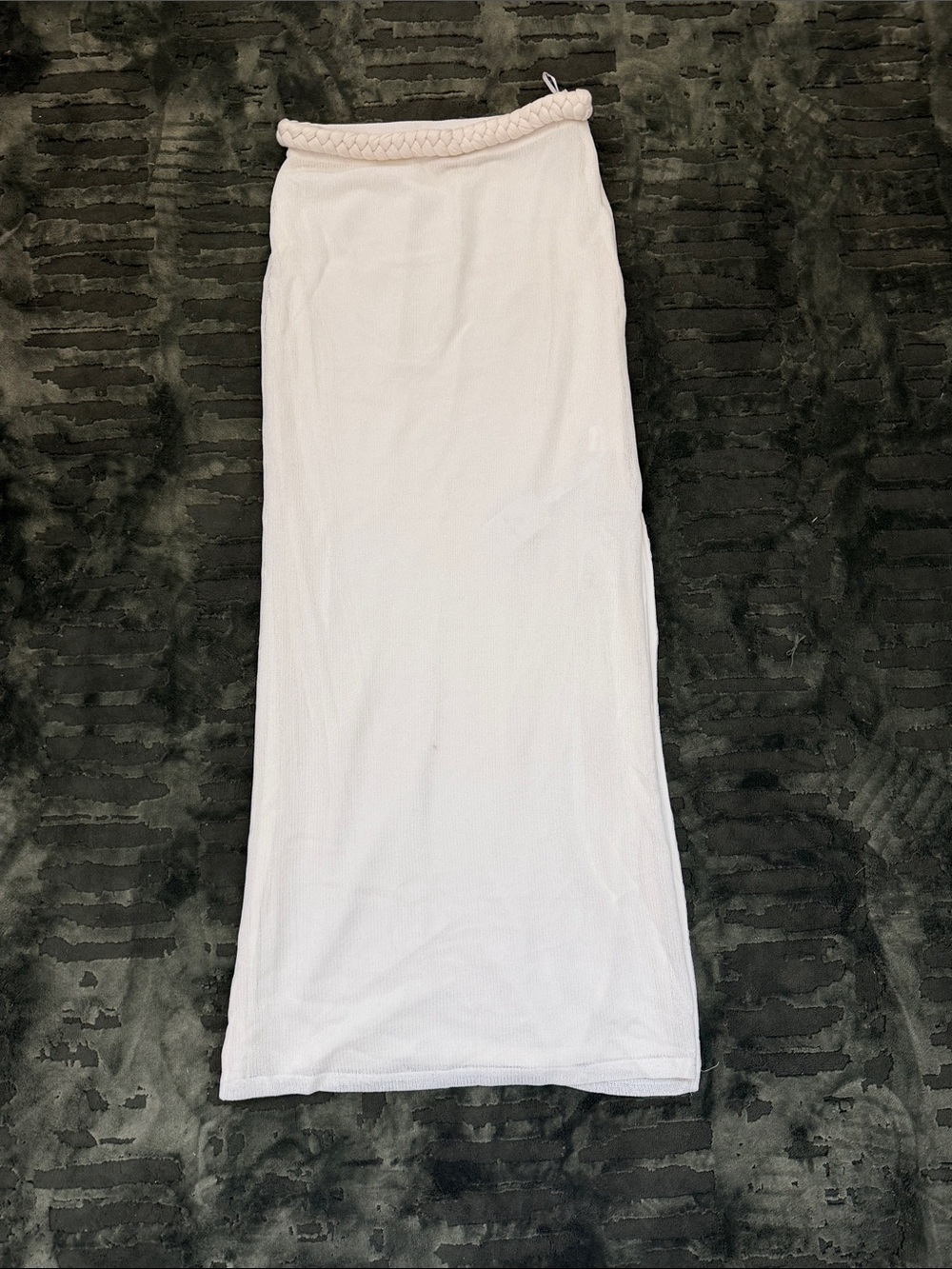 Miss Rosier Women's White Maxi Tube Skirt
